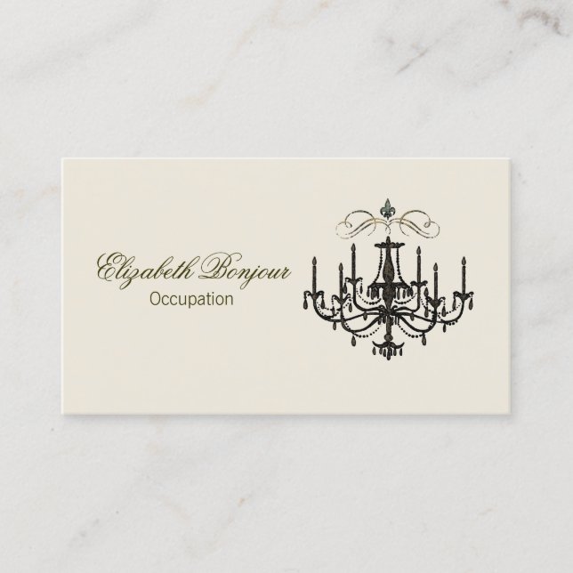Romance avec des cartes de visite d'un ~ de lustre (Devant)