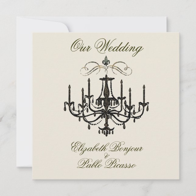 Romance avec un lustre ~ Invitation / RSVP (Devant)