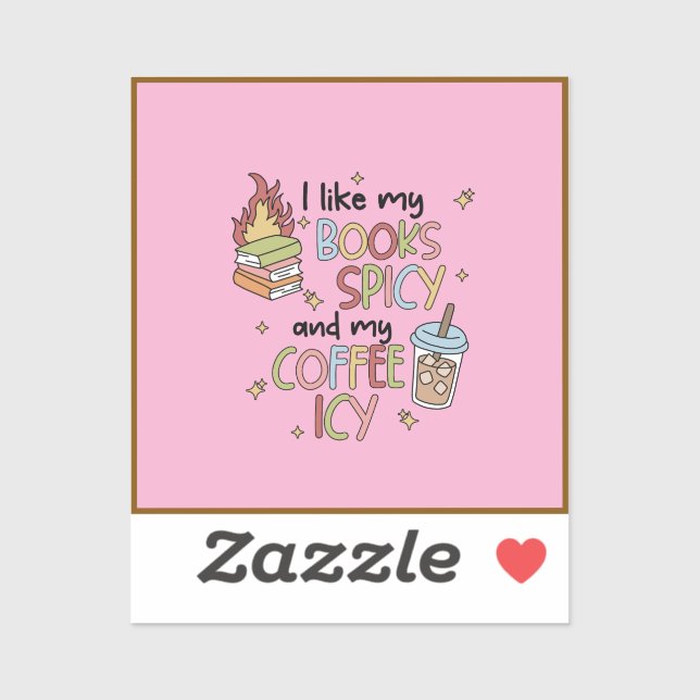 Romance books and coffee sticker (Feuille)