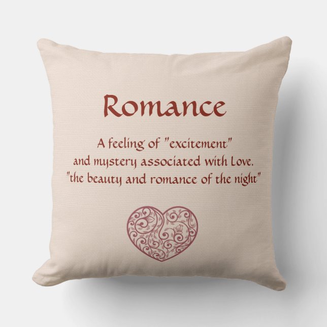 Romance Crème réversible Coussin décoratif (Recto)