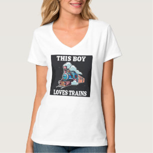 Romance des Rails : T-Shirt de train à vapeur clas