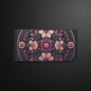 Romance foncée Bourgogne Art Déco Floral Été