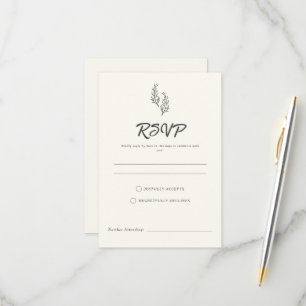 Romance Moderne du Désert Bohème Carton RSVP