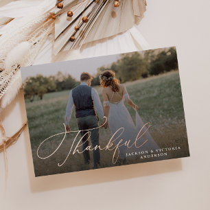 Romance Remerciements Mariage Foil Merci Carte pho