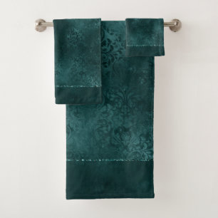 Romance Turquoise de minuit   Dark Satiny Grunge D