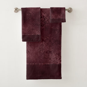 Romance Vin De Minuit Dark Satiny Grunge Damask