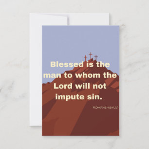 Romans 4:8 KJV Bible Verse Pic Appartement Carte d