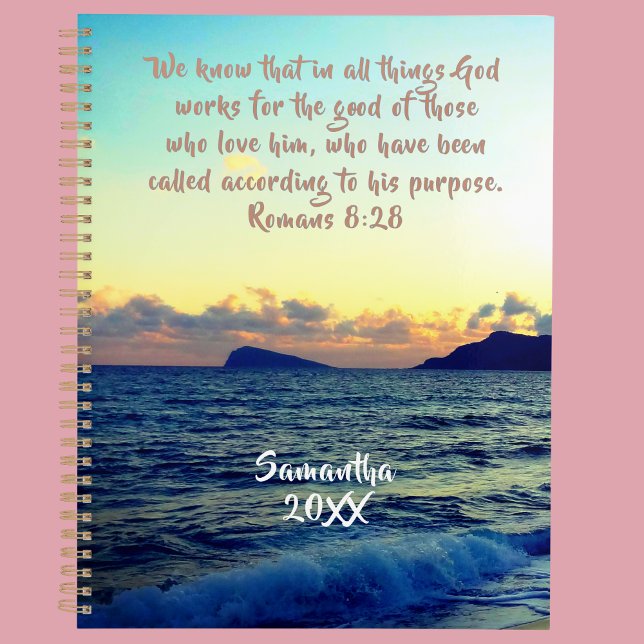 Romans 8:28 Coucher de soleil apaisant Foi chrétie (Créateur téléchargé)