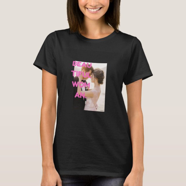 Romantic Beautiful Woman Art T-Shirt – Elegant Fem (Devant)