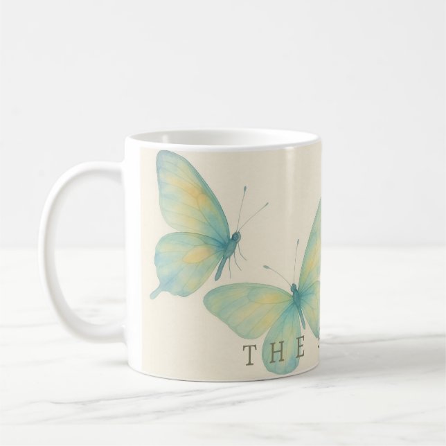 Romantic Butterfly Garden – Floating Mugs in Bloom (Gauche)