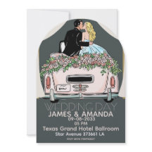 Romantic Classic Couple Wedding Invitation