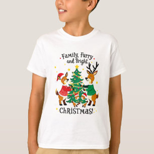 Romantic Couple Christmas Reindeer T-shirt