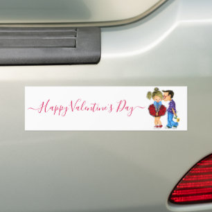 Romantic Couple Love Valentine's Day Kiss Sticker