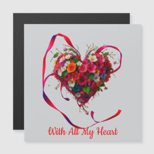 Romantic Floral Heart