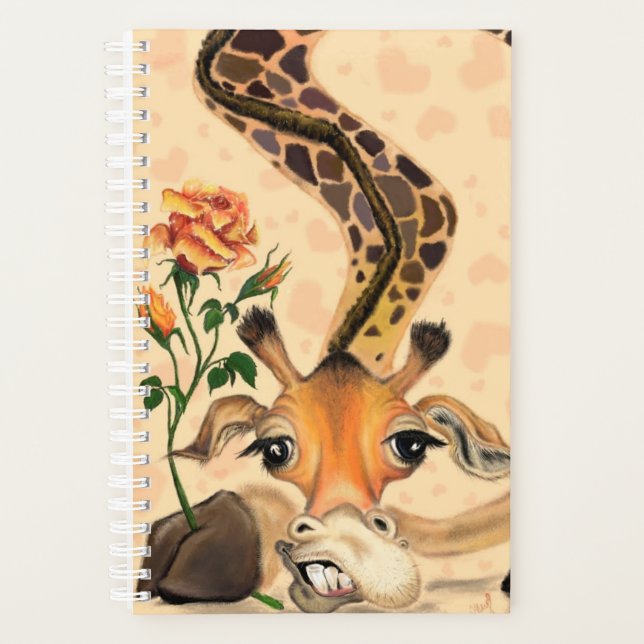 Romantic Giraffe Planner Gentleman - Drôle (Devant)