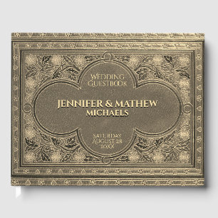 Romantic Gold Antique Look Livre d'or
