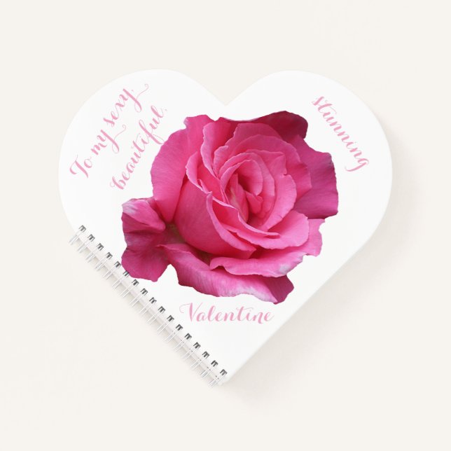Romantic Happy Valentine rose journal d'amour (Devant)