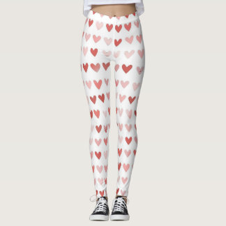 Romantic Heart Pattern Leggings – Perfect Valentin