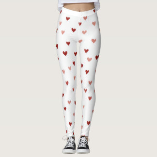 Romantic Heart Pattern Leggings – Perfect Valentin