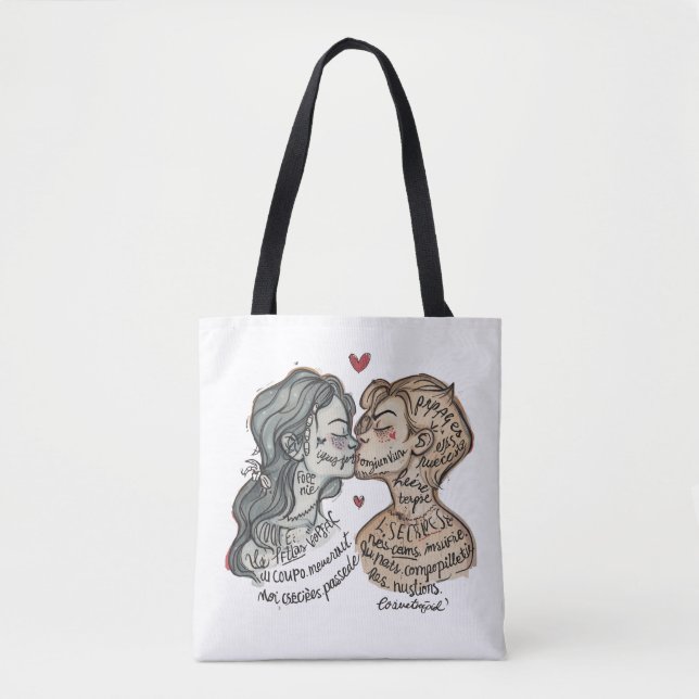 Romantic Love Art Sac Femme Cadeau élégant pour el (Devant)
