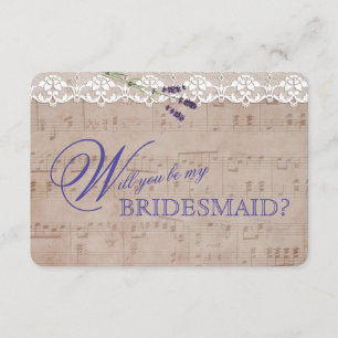 Romantic Music Lavender Soyez mon Invitation BRIDE