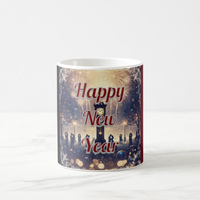 Romantic New Year’s Eve Celebration Coffee Mug  (Centre)