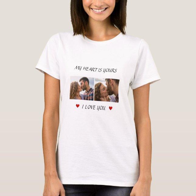 Romantic Photo T-Shirt – Valentine’s Day Gift (Devant)