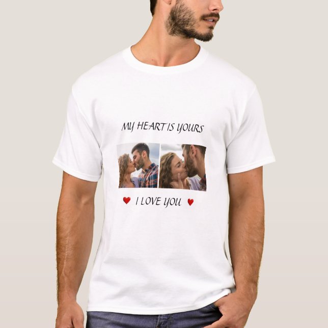 Romantic Photo T-Shirt – Valentine’s Day Gift (Devant)