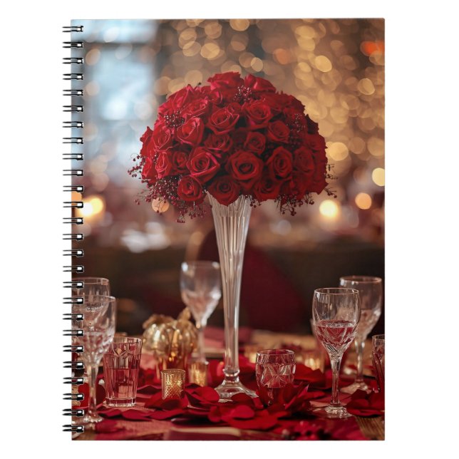 Romantic Rose Valentine Love Story Writing Journal (Devant)