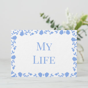 Romantic Soft Pretty Song Noms Cartes de table