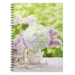 Romantic Spring Flower Floral Lilac livre d'or