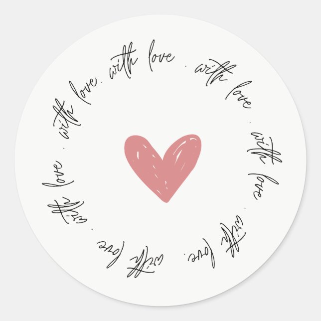 Romantic Sticker with a Love Message (Devant)