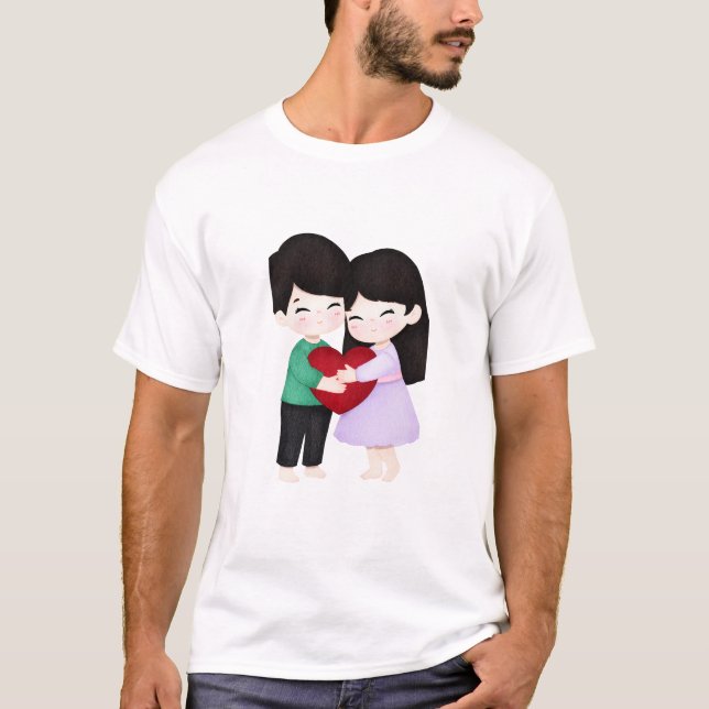 Romantic Valentine’s Day Quote T-Shirt (Devant)