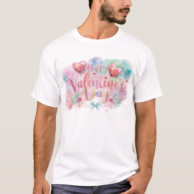 Romantic Valentine’s Day Quote T-Shirt (Devant)