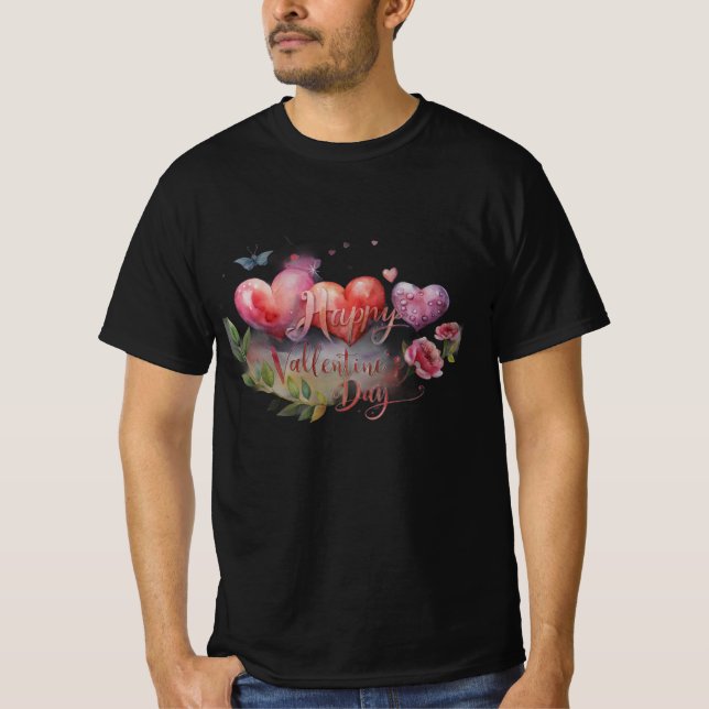 Romantic Valentine’s Day Quote T-Shirt (Devant)