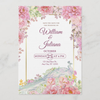 Romantic Wedding Invitation | Elegant Modern