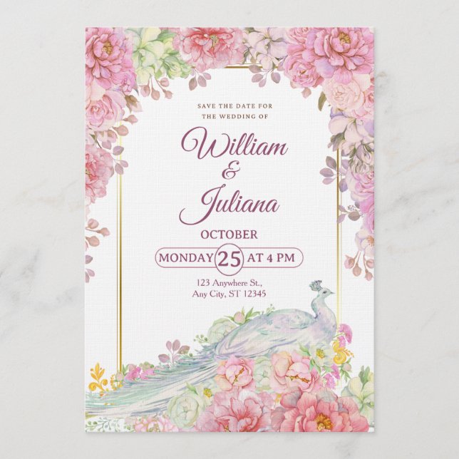 Romantic Wedding Invitation | Elegant Modern (Devant)