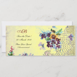 ROMANTİCA Blue Yellow Floral Wedding Programme