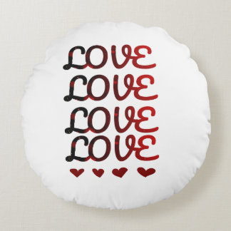 Romantique Amour Coussin rond, DON de Valentine