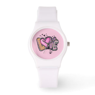 Romantique amour montre rose