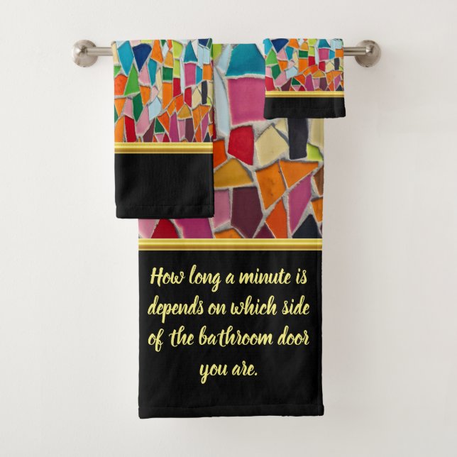 Romantique Art moderne Géométrie mosaïque feuille  (En situation)