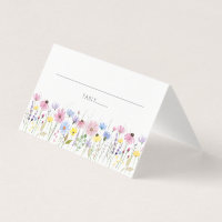 Romantique Boho Garden Fleur sauvage Mariage Carte