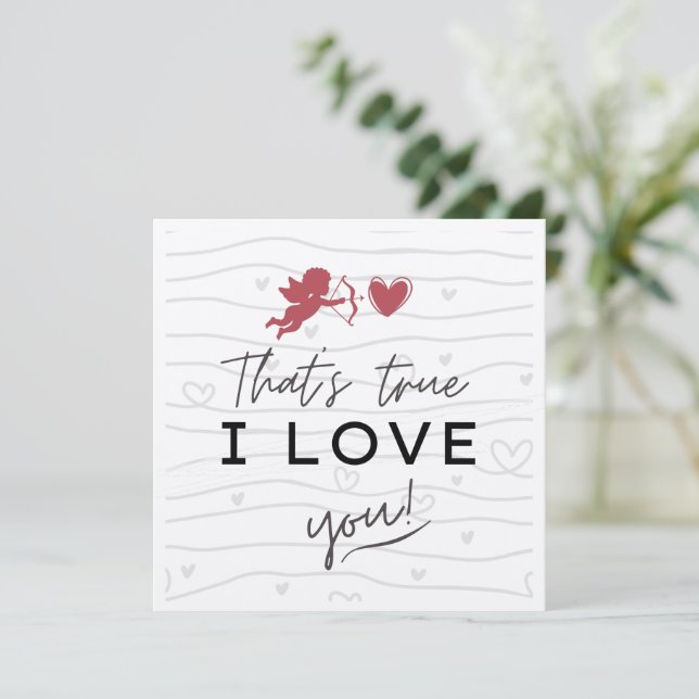 Romantique « C'est vrai je t'aime » Script Moderne (Debout devant)