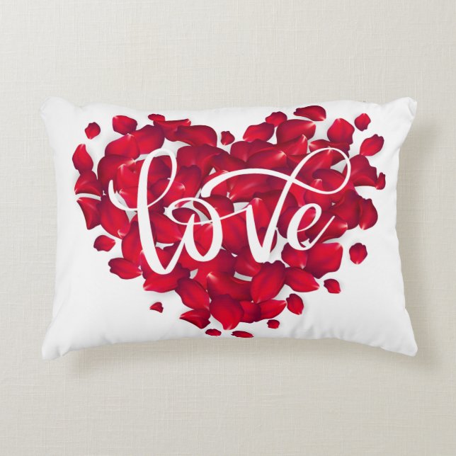 Romantique coeur d'amour coussin -parfait pour la  (Devant)