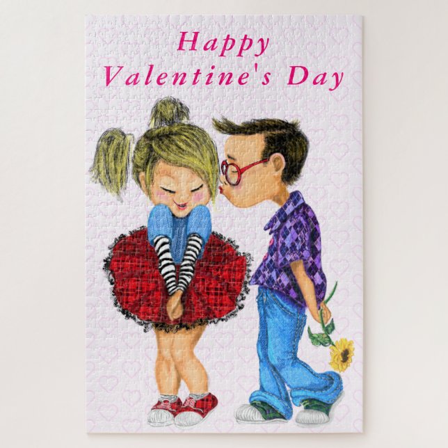Romantique Couple Valentine's Day Puzzle (Vertical)