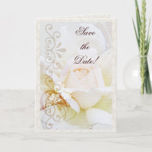 Romantique Enregistrer la carte Date avec le texte