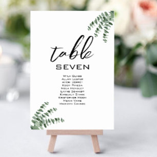 Romantique et élégant Numéro de table de mariage