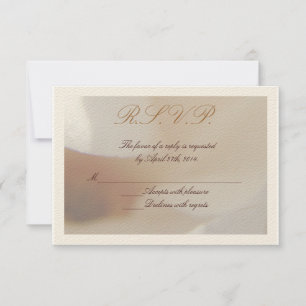 Romantique ivoire Magnolia Mariage RSVP