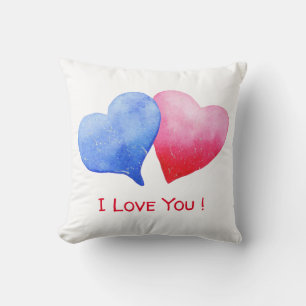 Romantique minimaliste Je T'Aime Jeter Oreiller