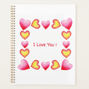 Romantique minimaliste Je t'aime Saint Valentin
